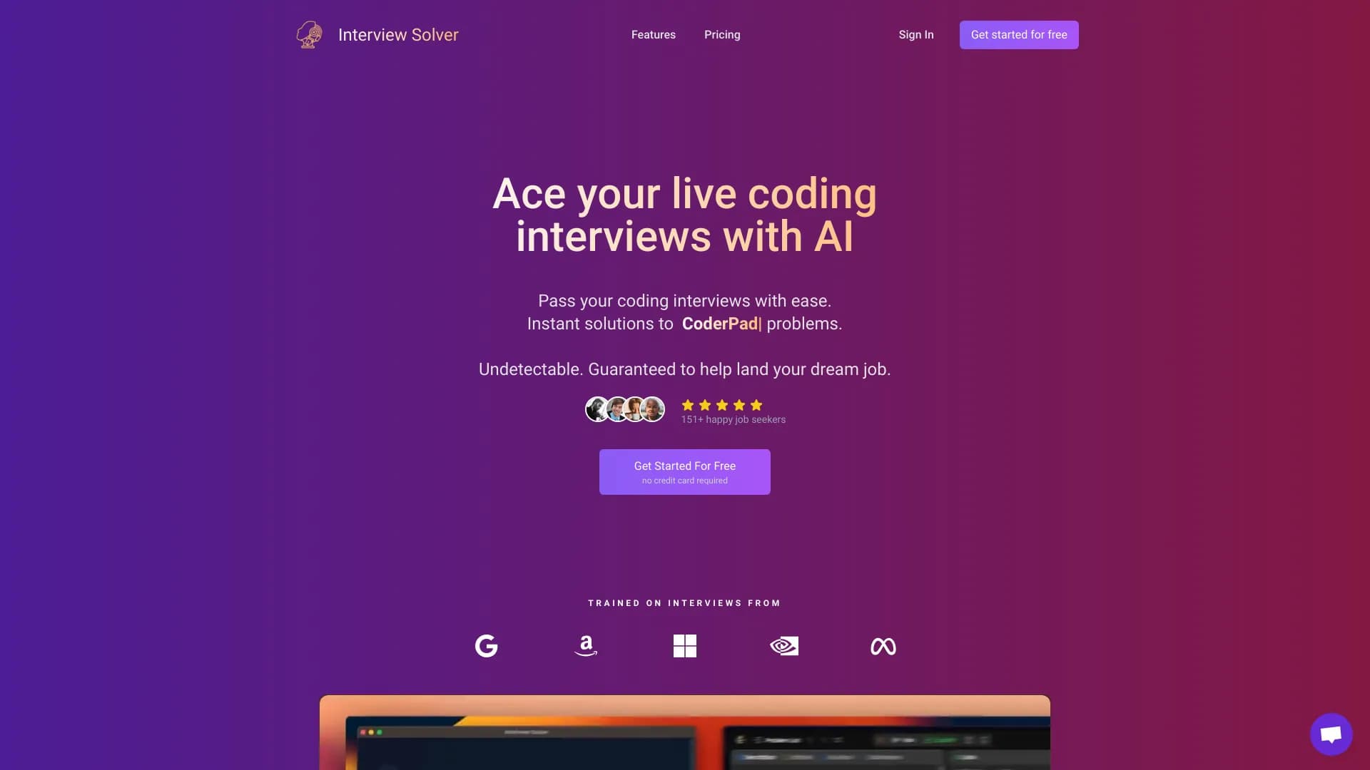 Interview Solver screenshot
