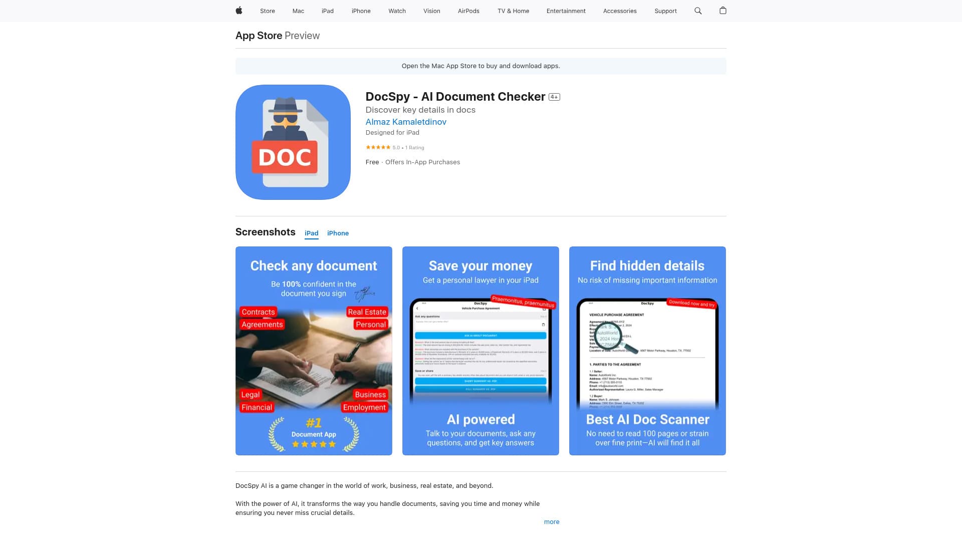 DocSpy: AI Document Checker thumbnail