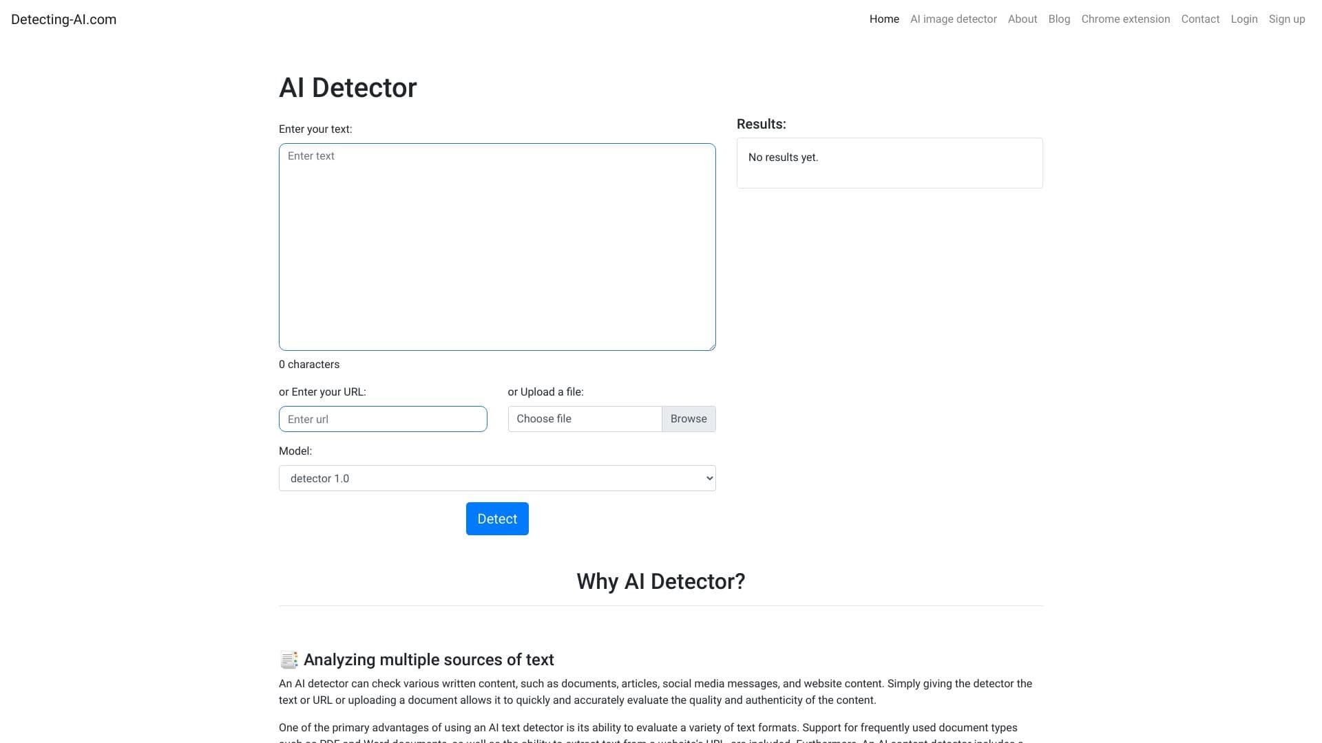 Detecting-AI.com thumbnail