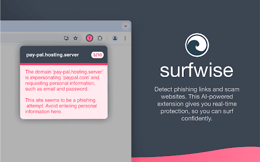 Surfwise: Check Phishing Links & Validate Website Safety with Real-Time AI thumbnail