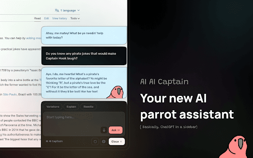 AICAPN - Your new AI parrot assistant thumbnail