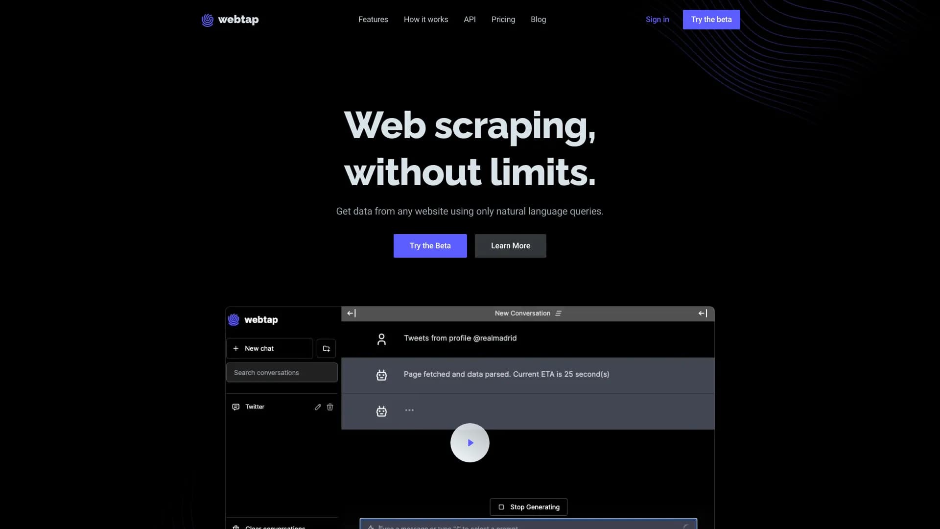 Webtap - AI Web Scraper thumbnail