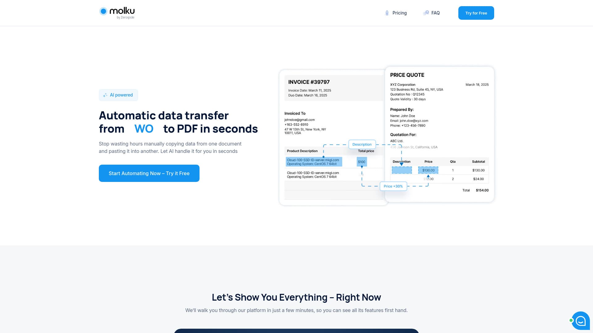 Molku Automatic Data Transfer in Seconds thumbnail