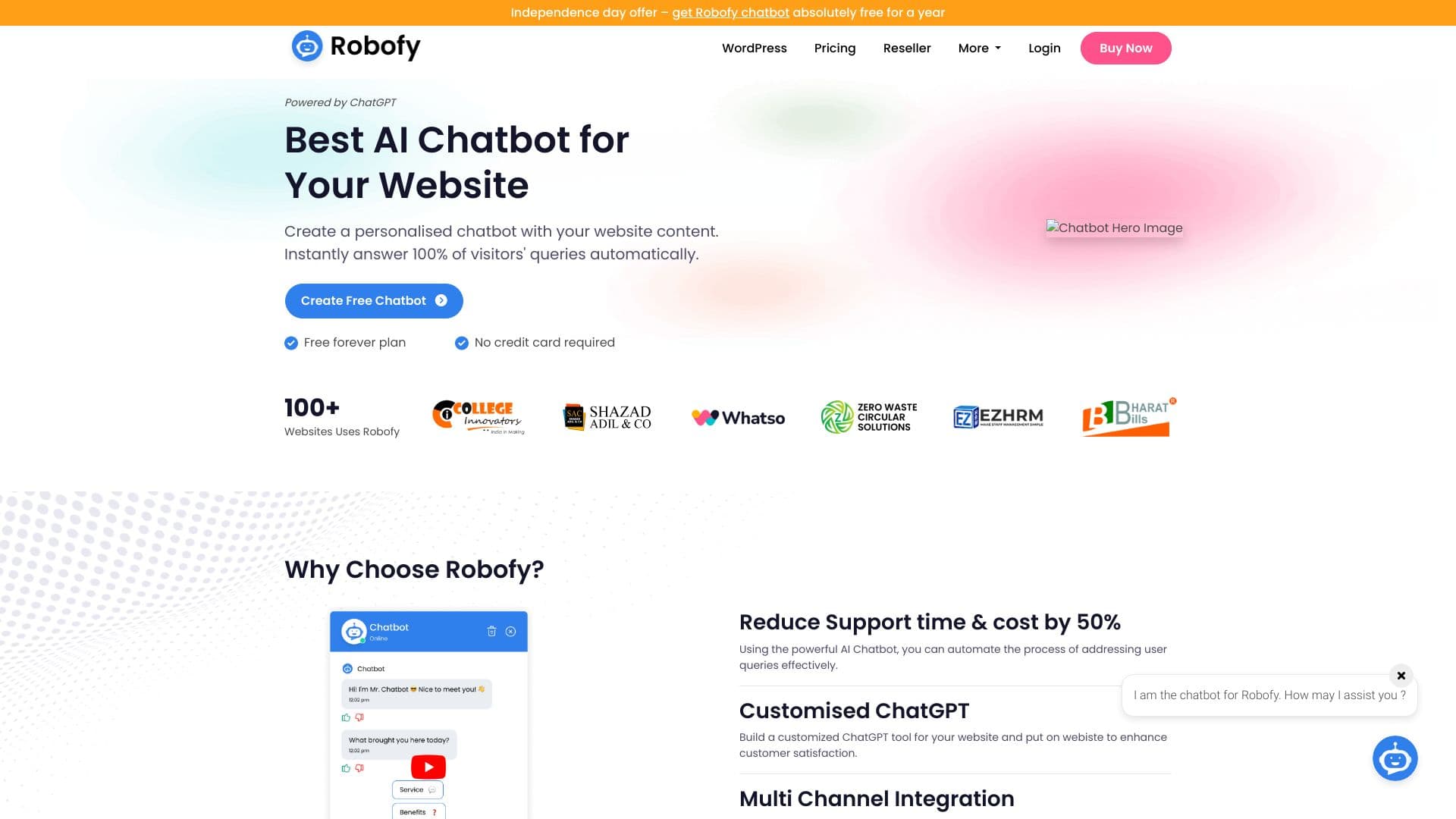 Robofy AI Chatbot thumbnail