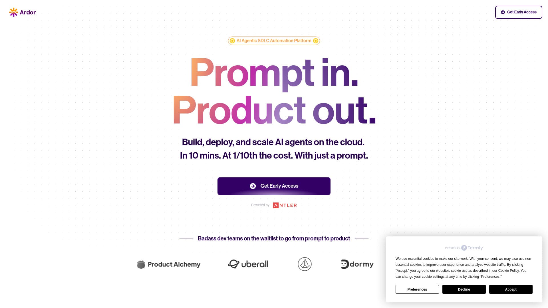 Ardor — Prompt in. Product out. thumbnail