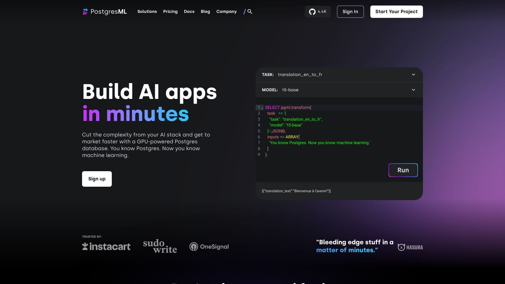 PostgresML thumbnail