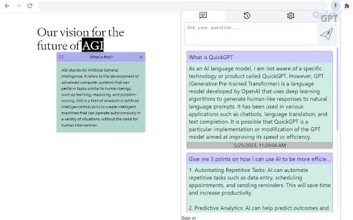 QuickGPT AI assistant thumbnail
