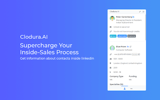 Clodura.AI - Free Email & Direct-Dial Finder thumbnail