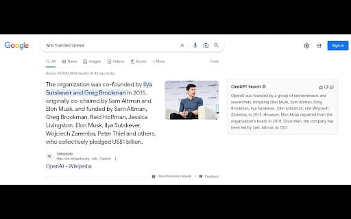 ChatGPT Search Google thumbnail