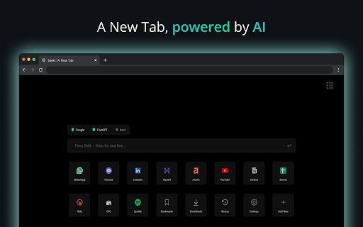 Seekr: AI-powered New Tab with Bard & ChatGPT thumbnail