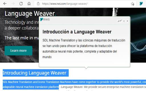 Language Weaver Instant Translation thumbnail