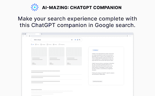 AI-Mazing: ChatGPT companion for Google thumbnail