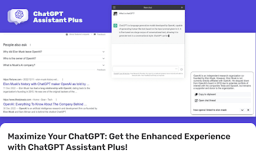 ChatGPT for Chrome - search GPT thumbnail