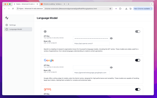 Kigma - Advanced AI web extension thumbnail