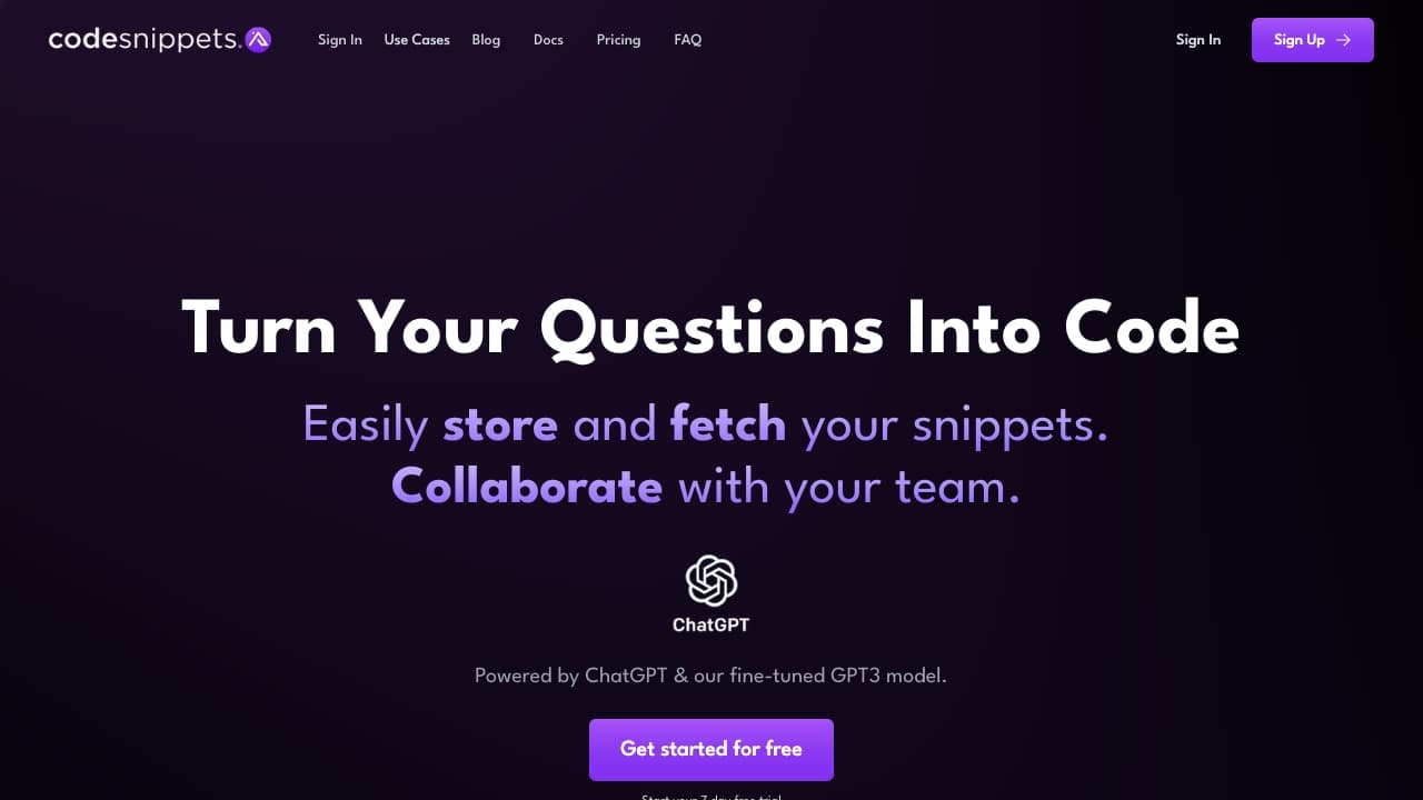 Code Snippets AI thumbnail