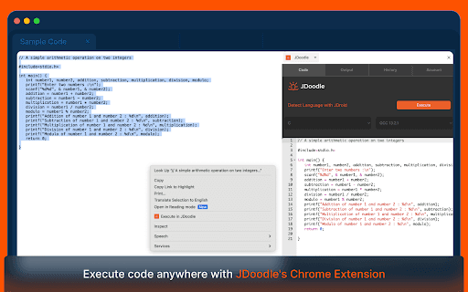 JDoodle IDE Chrome Extension for Coding thumbnail