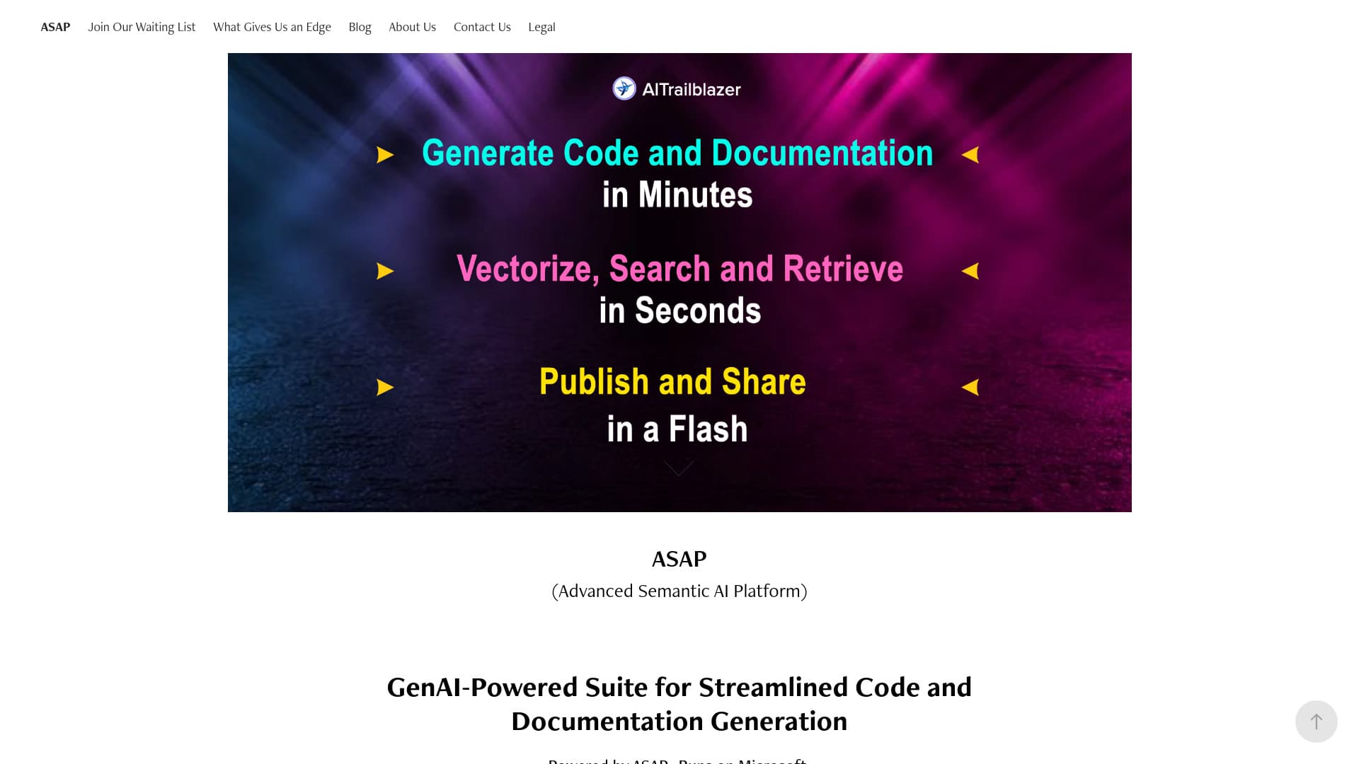ASAP (Advanced Semantic AI Platform) thumbnail