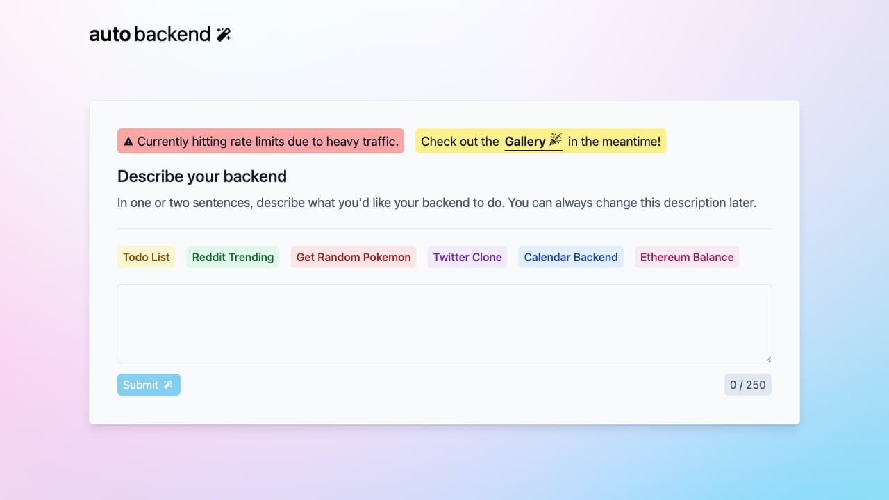 Auto Backend thumbnail