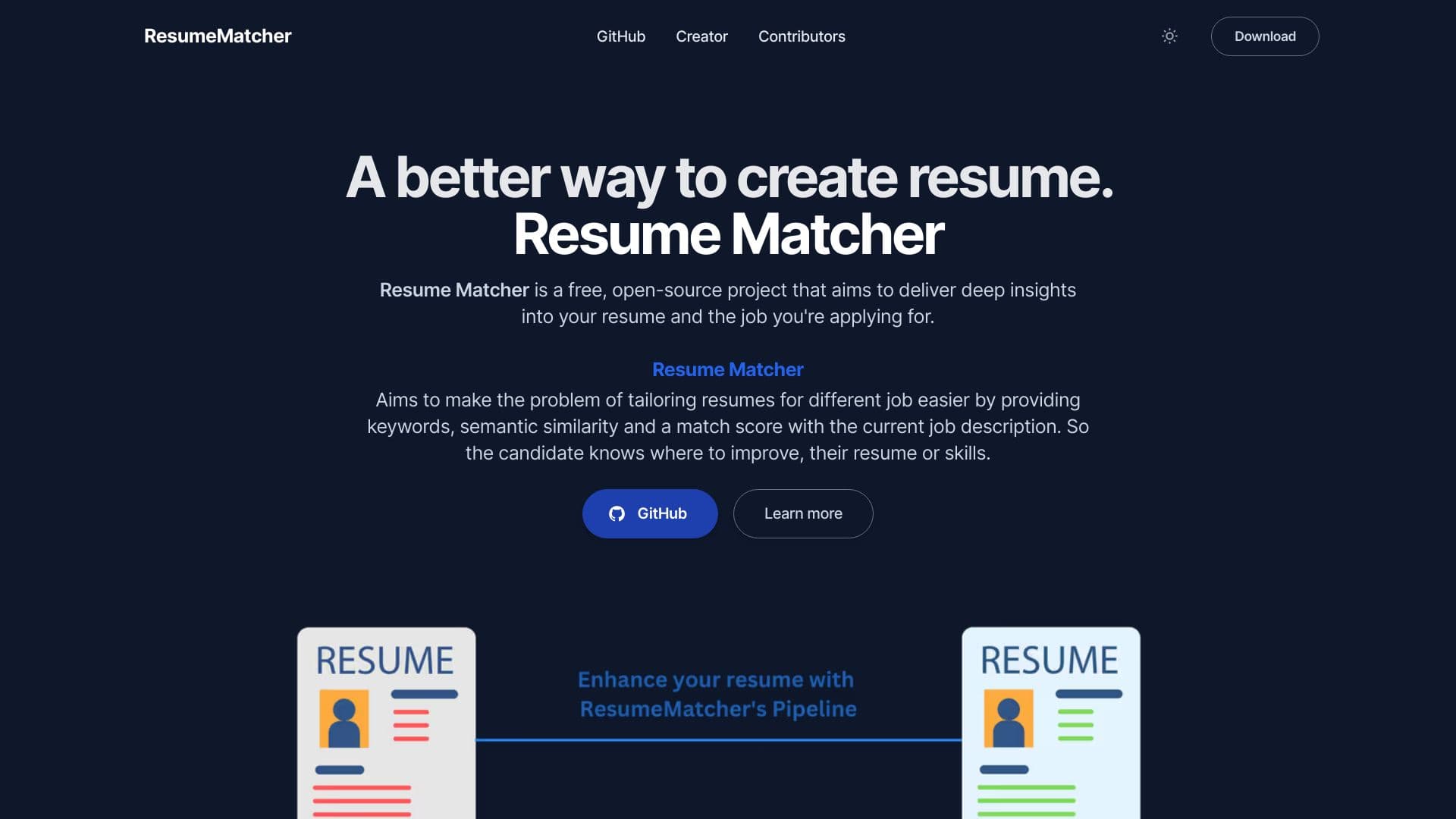 Resume Matcher thumbnail
