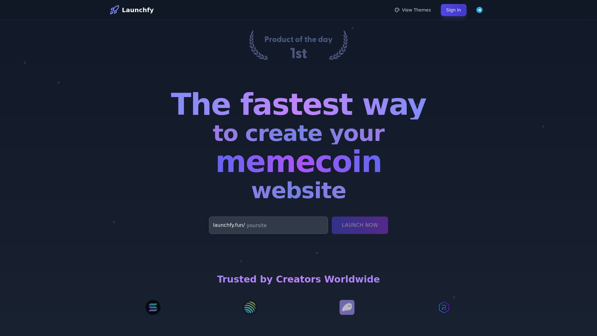 LaunchFy - AI MemeCoin Website Creator thumbnail
