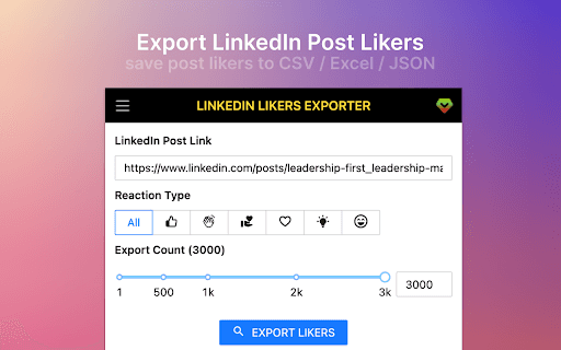 Likers Export for LinkedIn™️ thumbnail