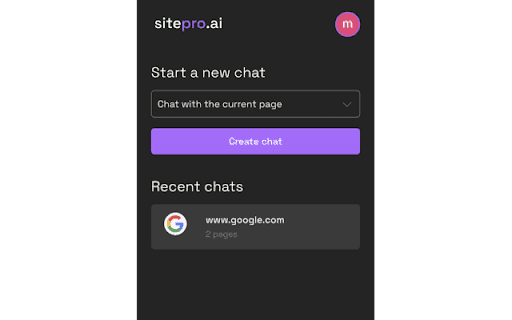 SitePro: Chat with websites like a pro thumbnail