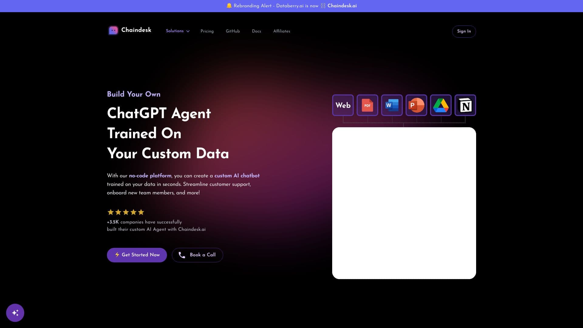 Chaindesk AI thumbnail