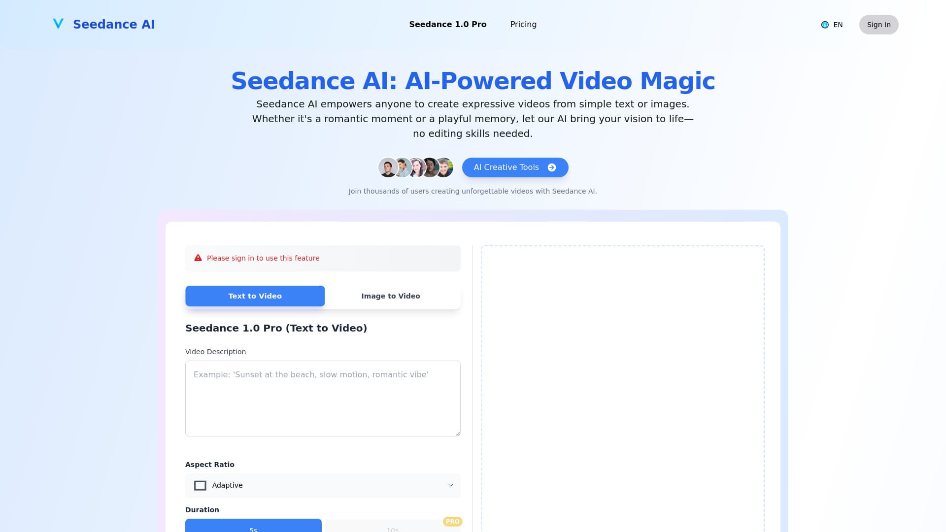 Seedance AI | seedanceai.app thumbnail