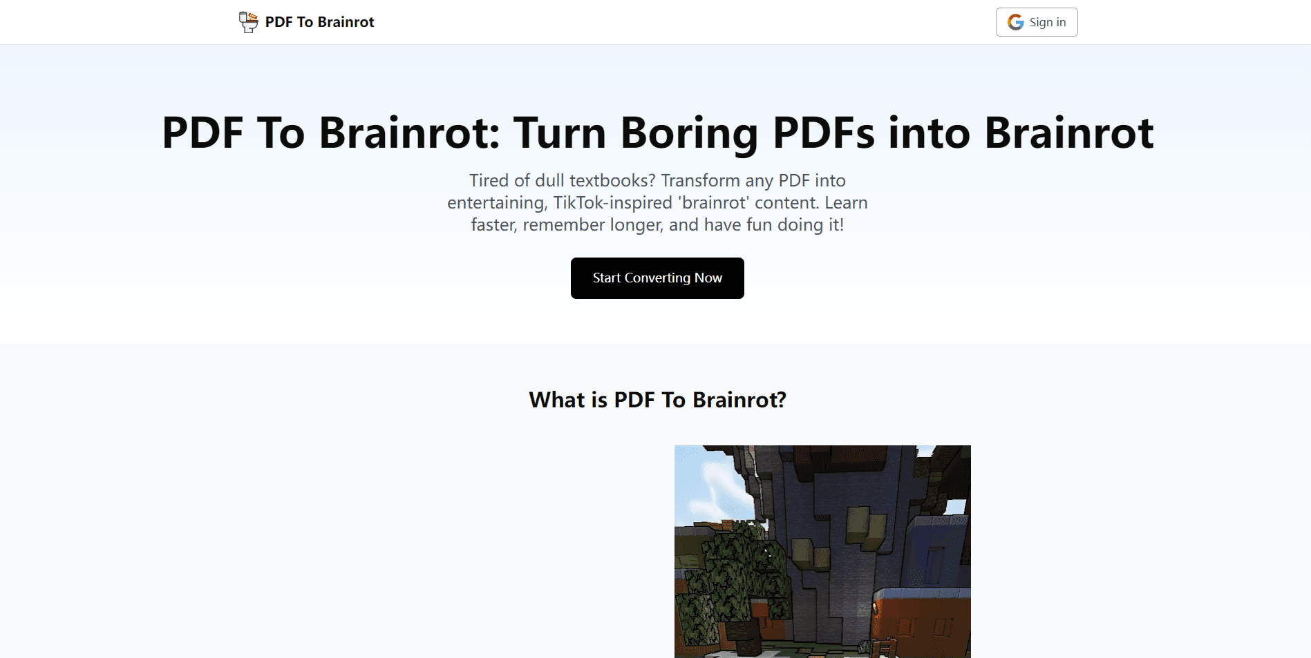 PDF To Brainrot AI thumbnail