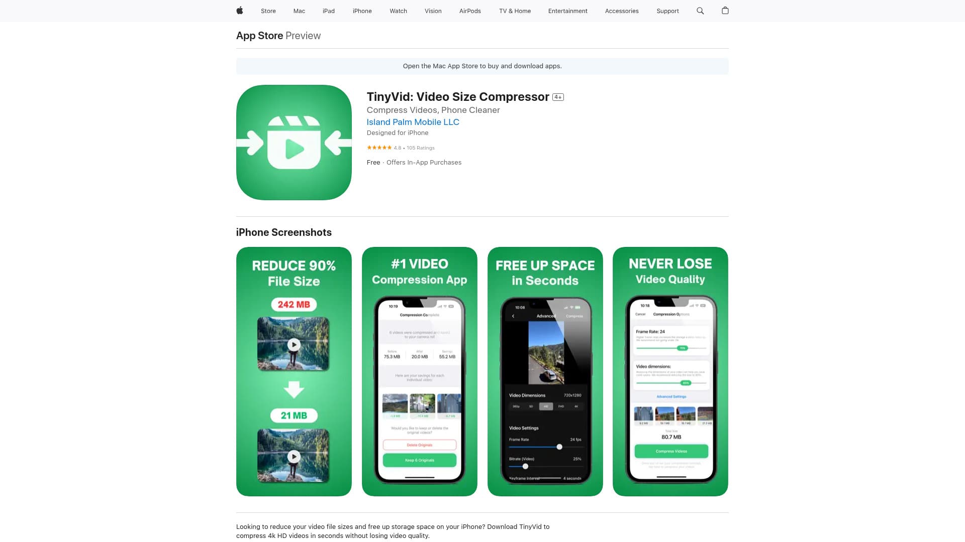 TinyVid: Video Compressor, Clean Storage thumbnail