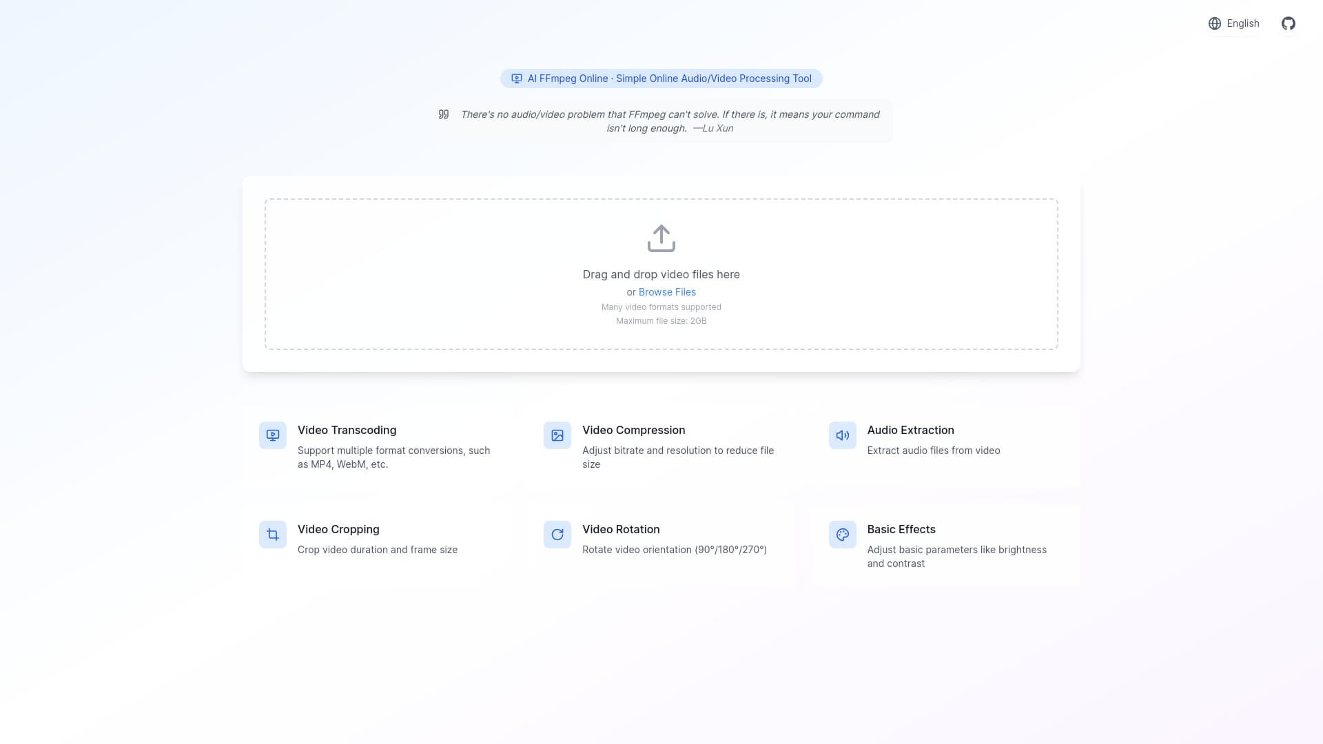 AI FFmpeg Online thumbnail