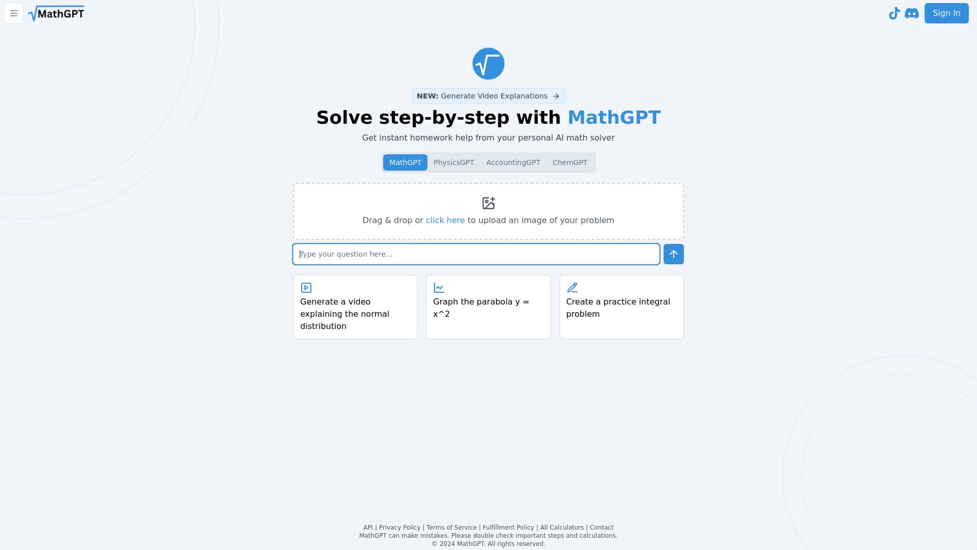 MathGPT - AI Math Solver & Animator thumbnail