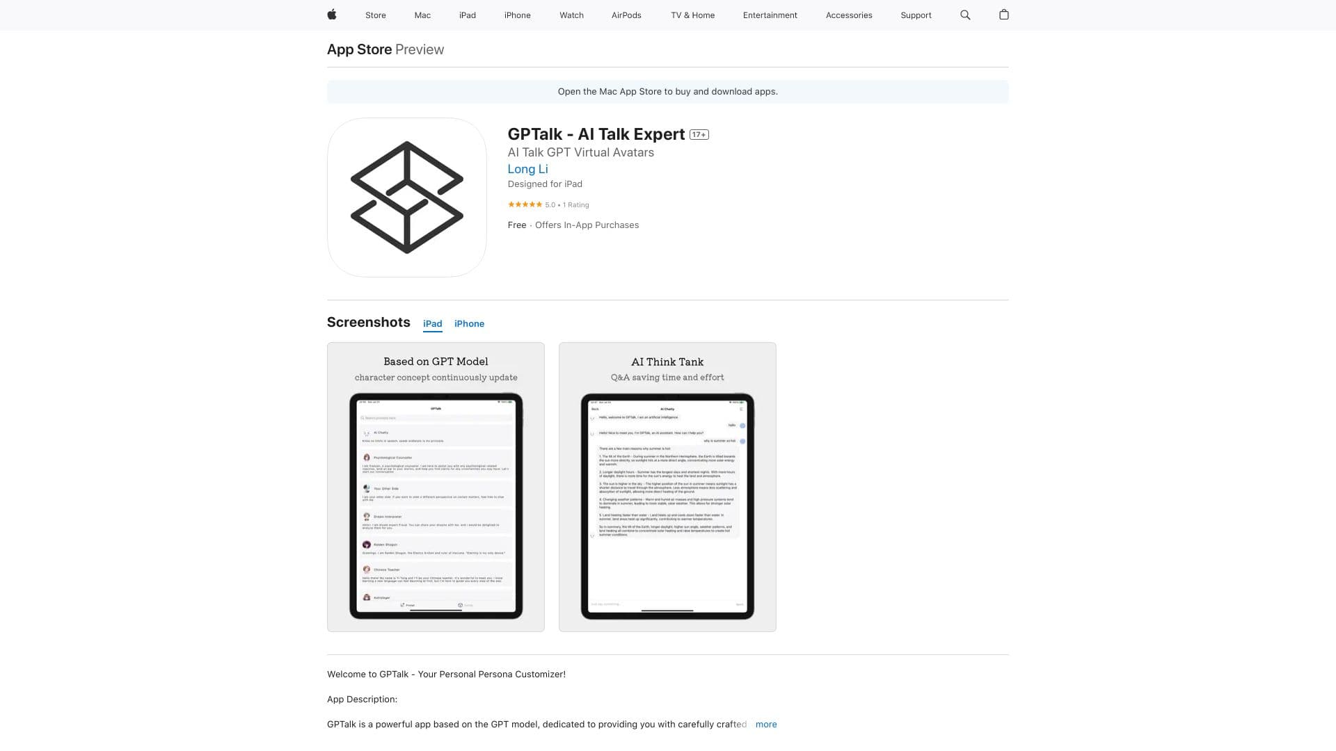 GPTalk - AI Talk Expert thumbnail