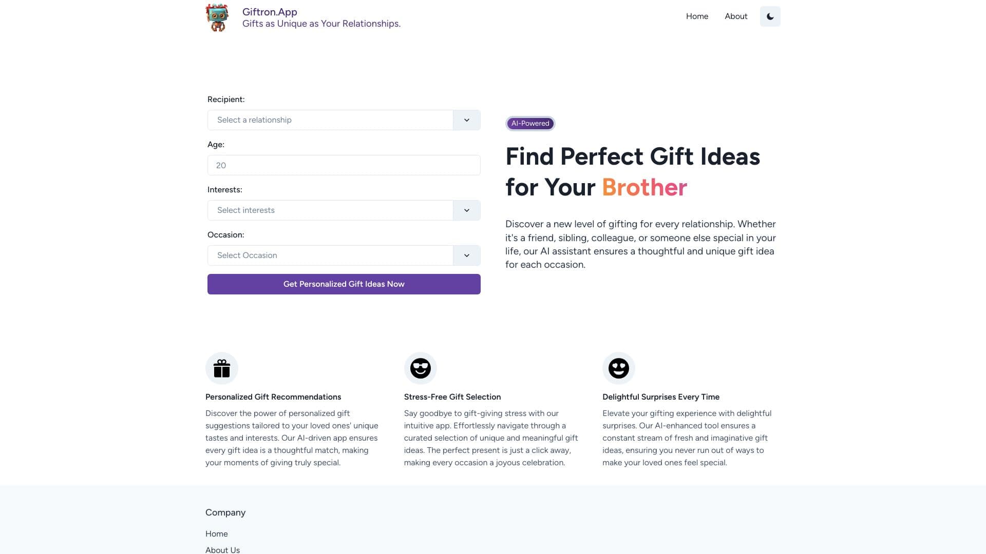 Giftron: Personalized Gift finder thumbnail