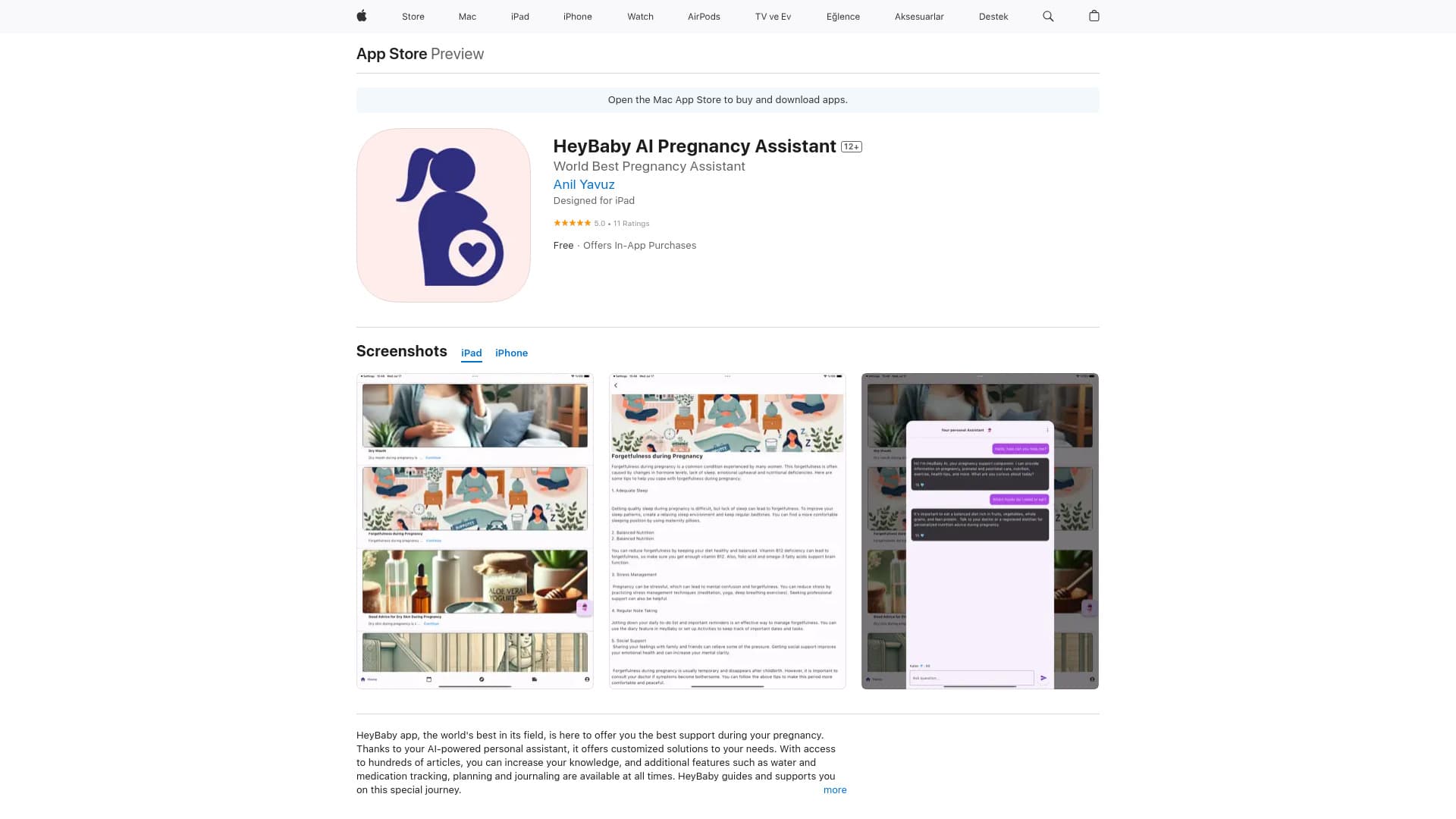 HeyBaby AI Pregnancy Assistant thumbnail