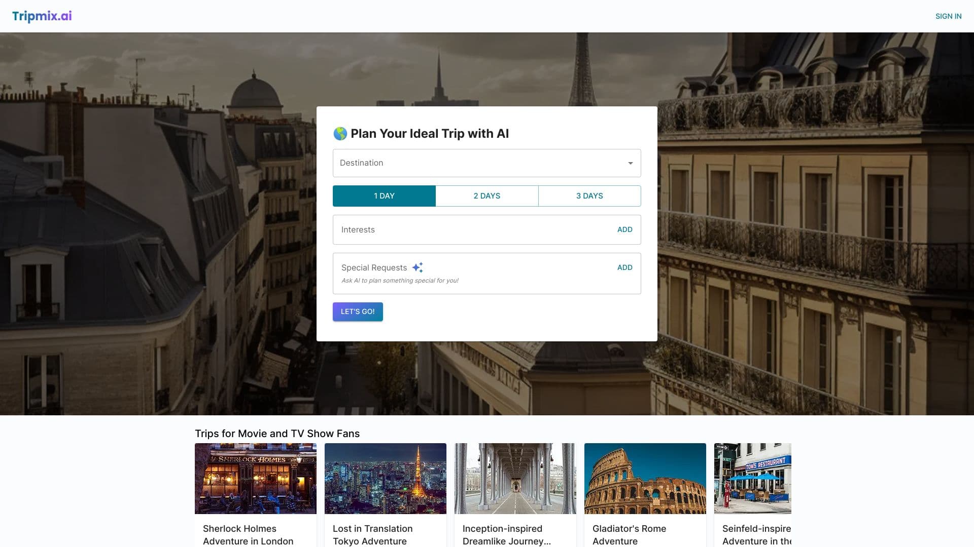Tripmix.ai thumbnail