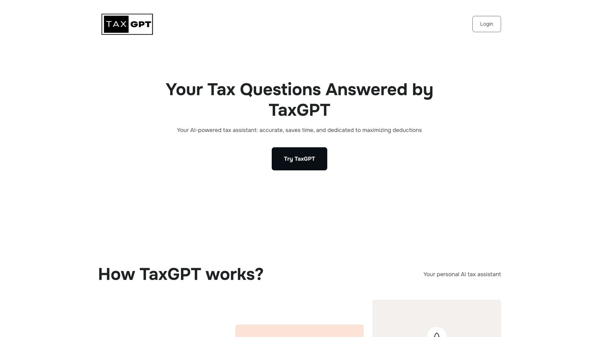 TaxGPT: Your AI Tax Assistant thumbnail