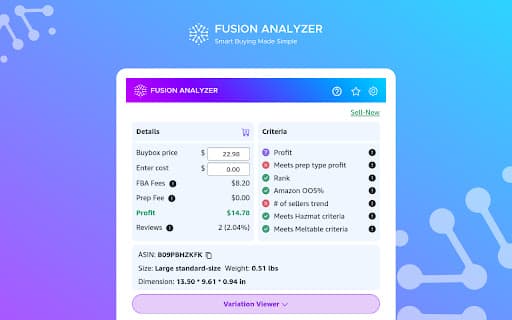 Fusion Analyzer: Smart Buying Made Simple thumbnail