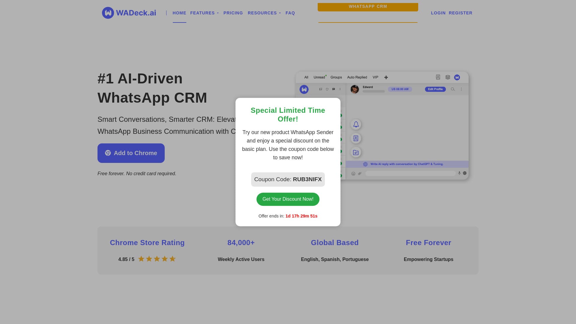 WADeck - AI Driven WhatsApp CRM thumbnail