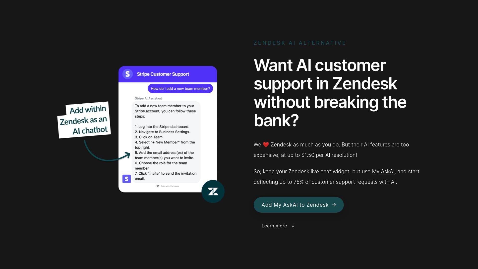 Zendesk AI (but cheaper) thumbnail