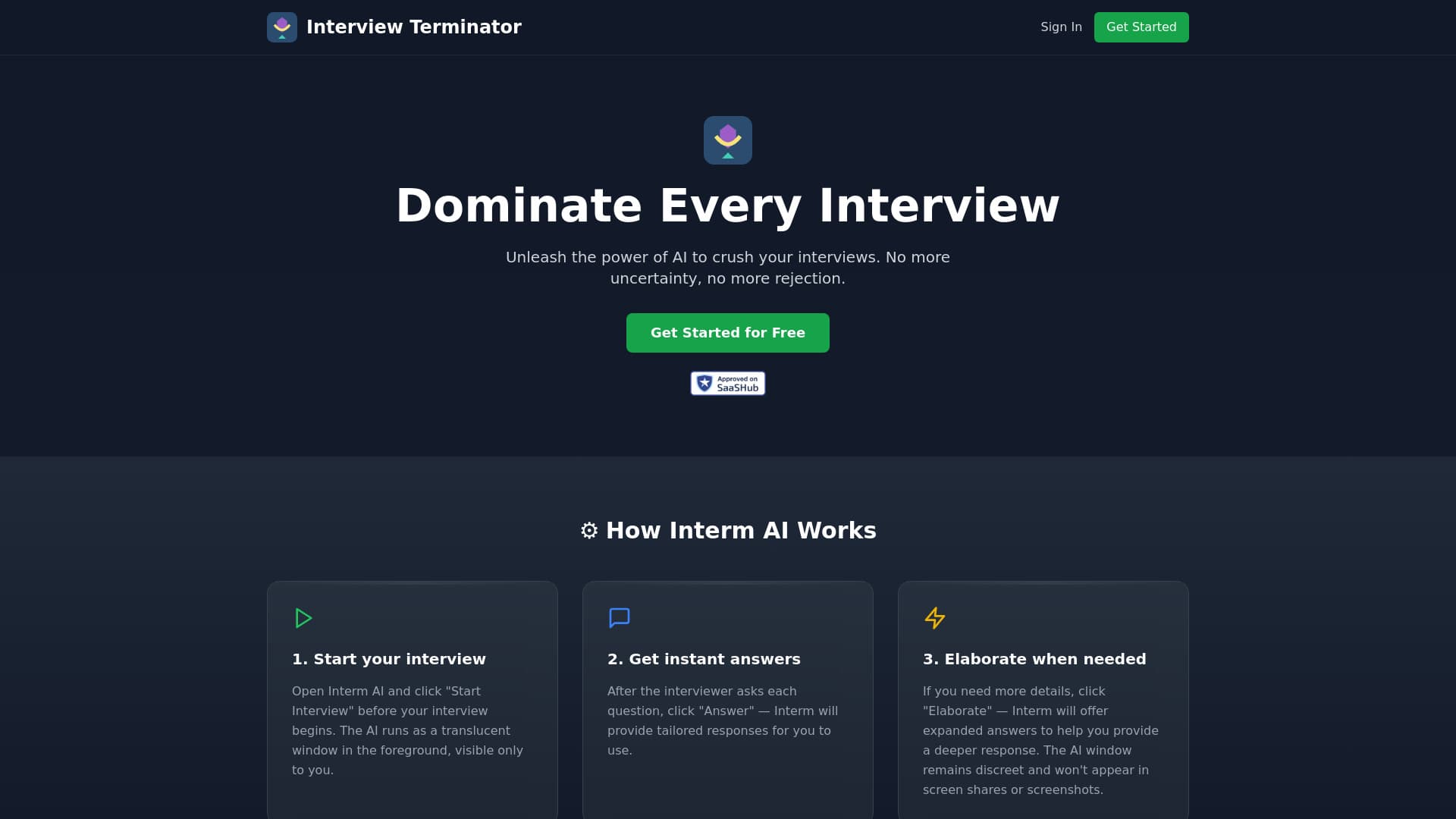 Interm AI - Interview Terminator thumbnail