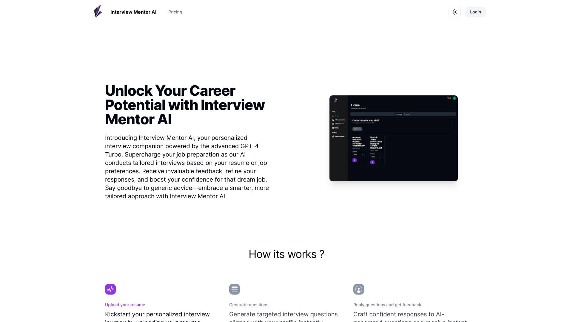 Interview mentor AI thumbnail