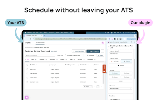 Interview Scheduling by Sapia.ai (Beta) thumbnail