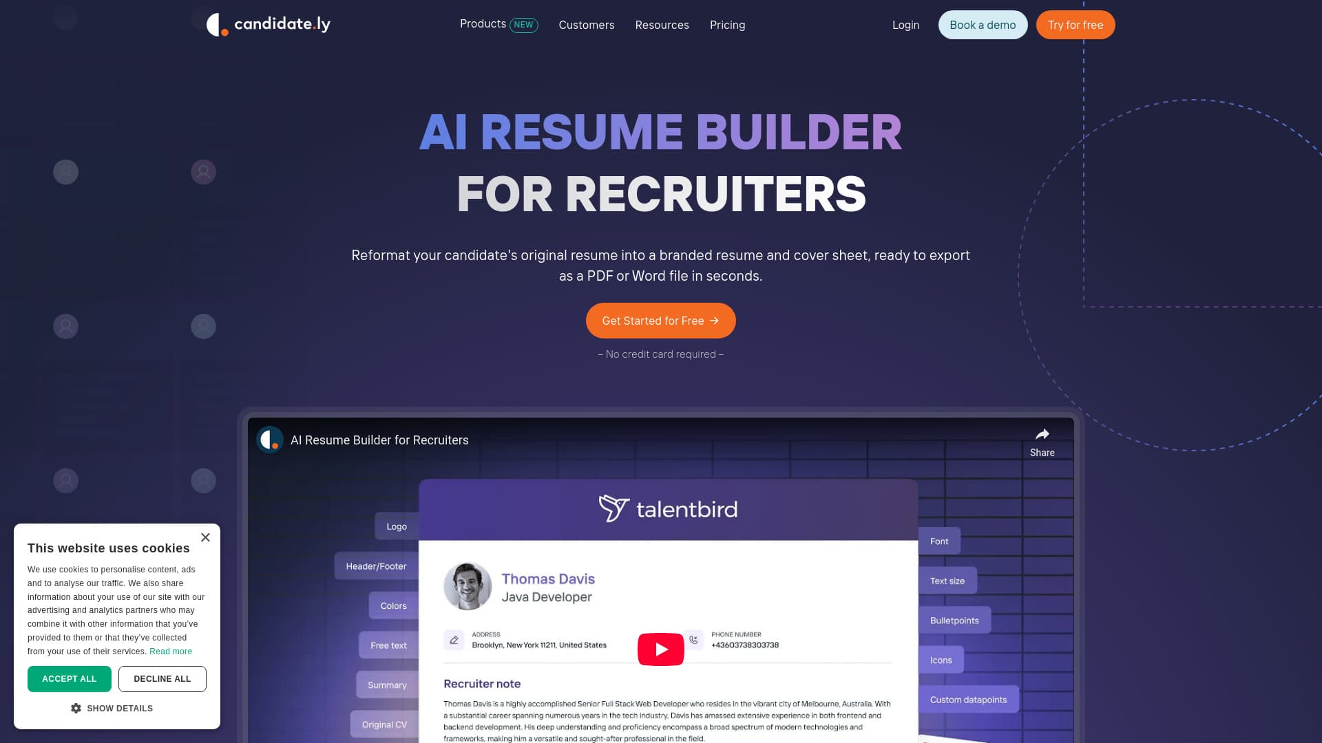 AI Resume builder for Recruiters thumbnail