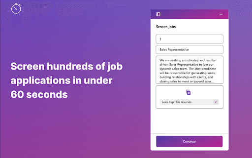 Motiv: Screen hundreds of job application in seconds thumbnail