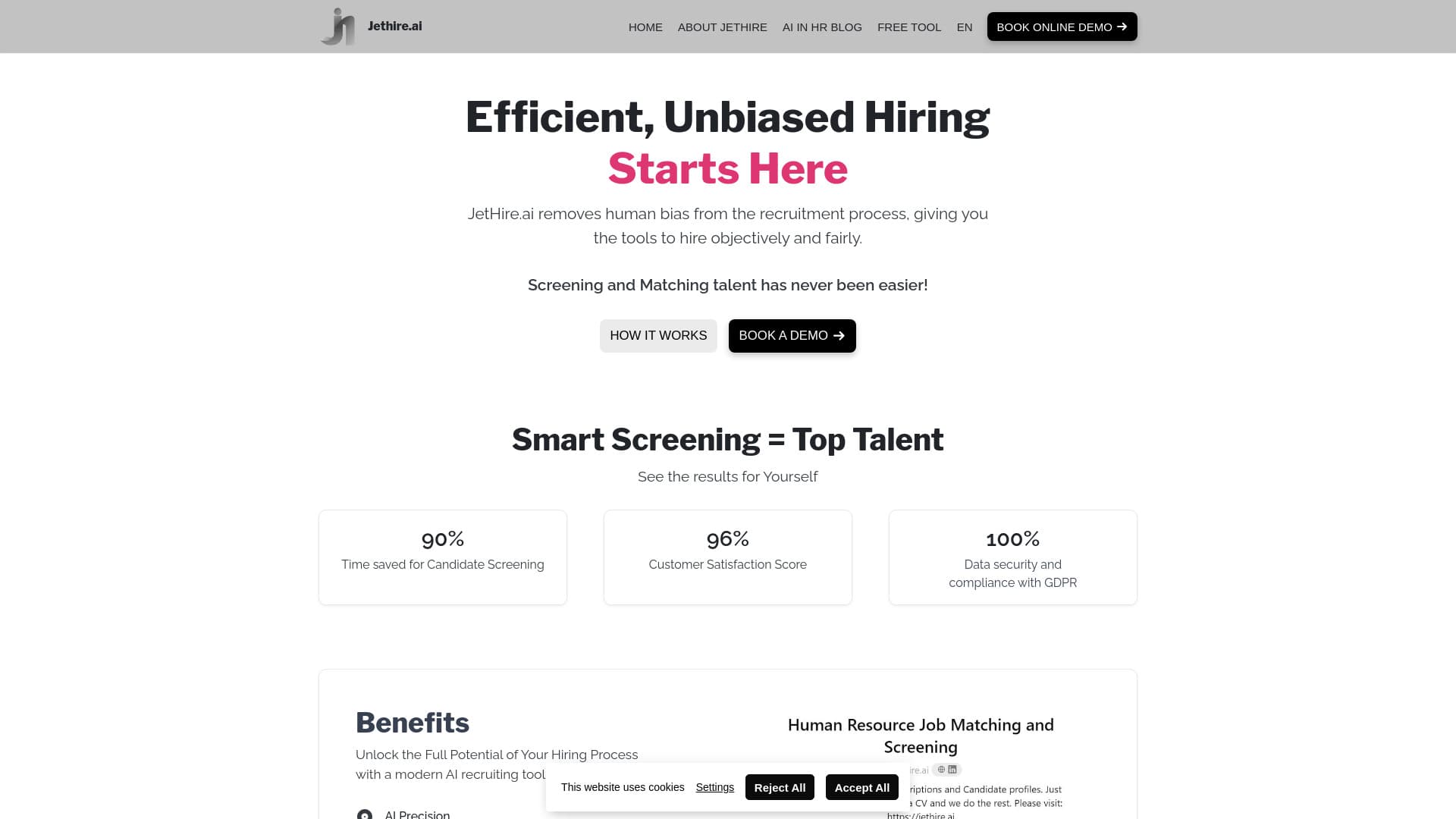 JetHire.ai - Efficient, Unbiased Hiring thumbnail