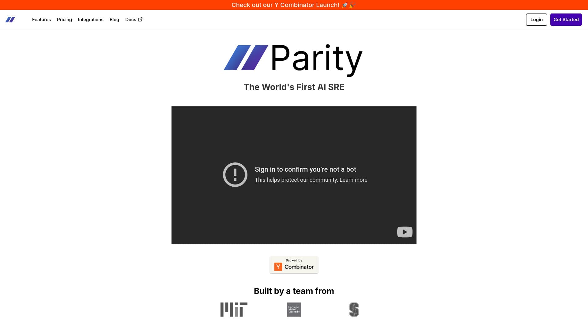Parity (YC S24) thumbnail