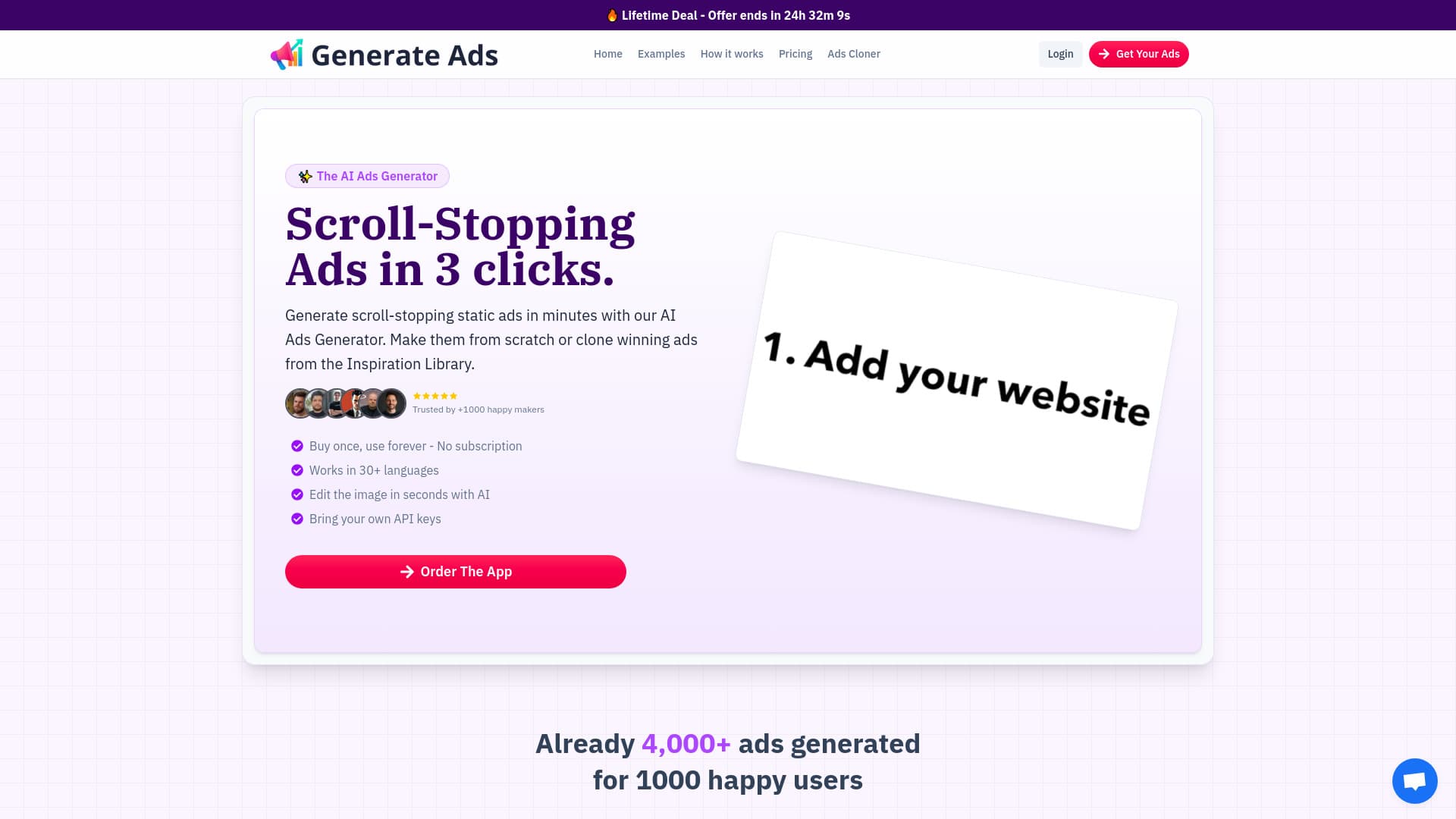 Generate Ads AI thumbnail
