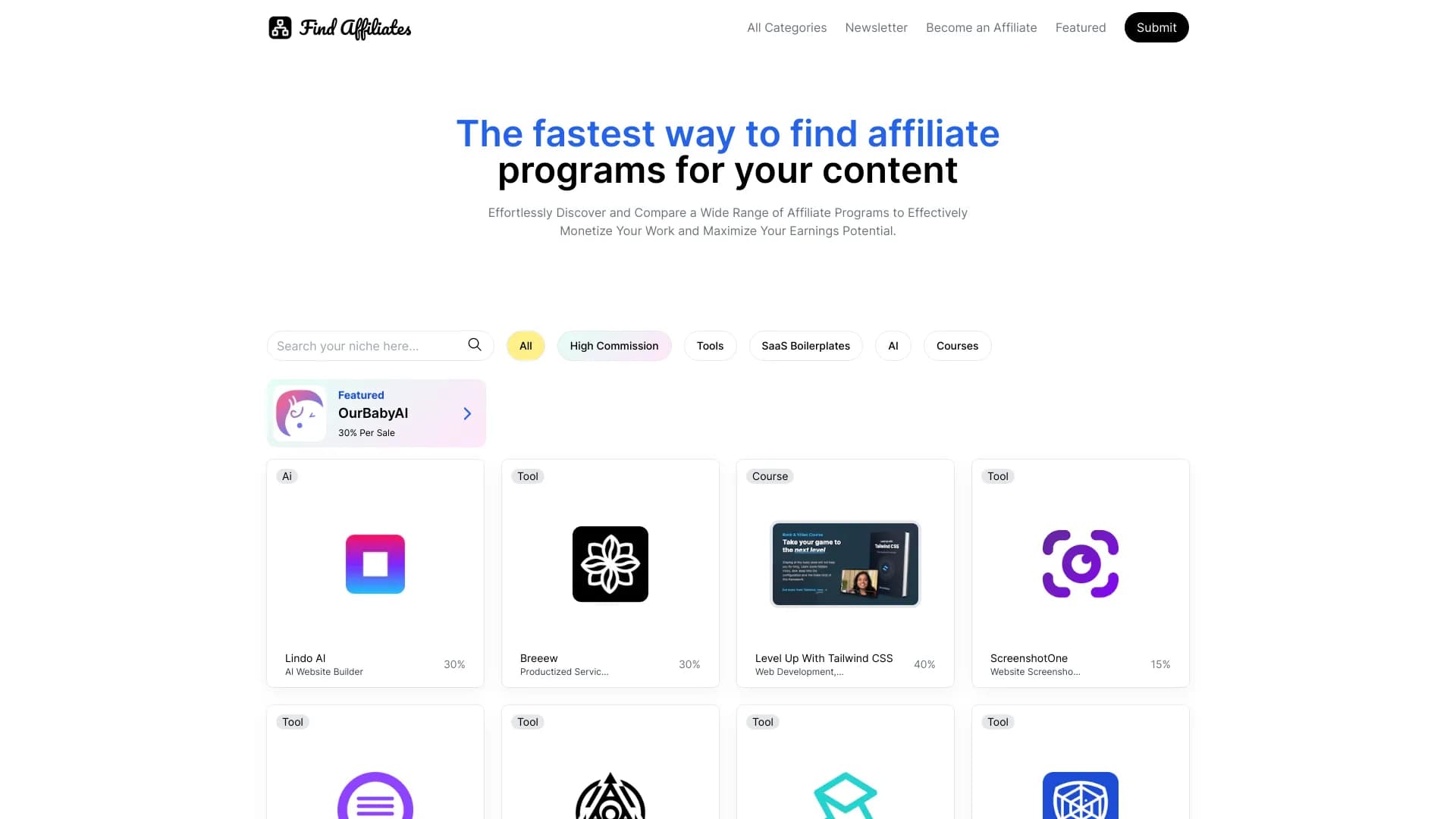 Find Affiliates thumbnail