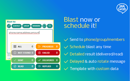 WAGrab - WhatsApp Marketing Selling Tools thumbnail
